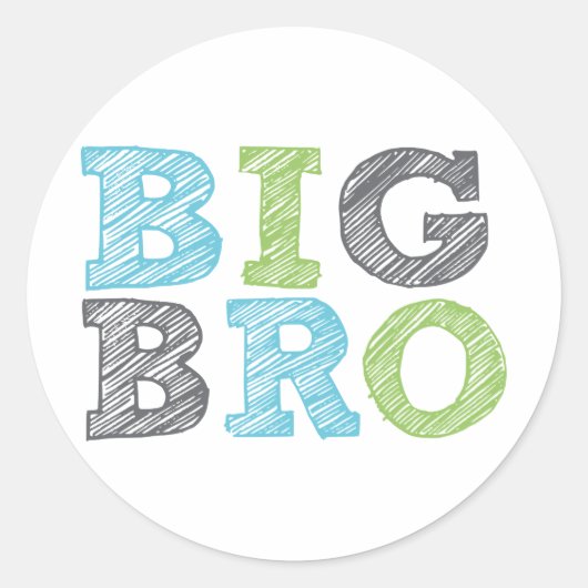 Sticker Rond Big Bro (Devant)