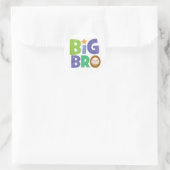 Sticker Rond Big Bro Baseball (Sac)