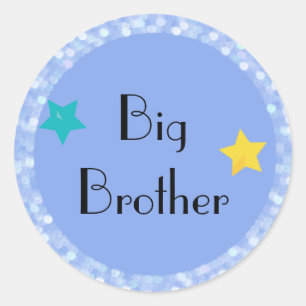 Sticker Rond Big Brother aux étoiles