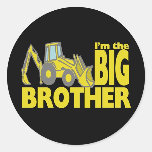 Sticker Rond Big Brother Backhoe (Devant)