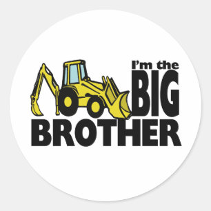Sticker Rond Big Brother Backhoe