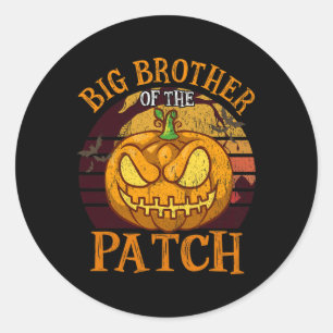 Sticker Rond Big Brother Du Groupe Patch Family Halloween