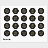 Sticker Rond Big Brother Vous Regarde (Feuille)