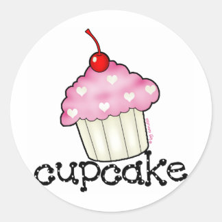 Sticker Rond Big Cupcake