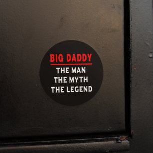 Sticker Rond Big Daddy L'Homme Le Mythe La Légende