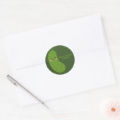 Sticker Rond Big Dill Green Pickle Baby shower (Enveloppe)