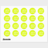 Sticker Rond Big Hug, blanc chartreuse (Feuille)