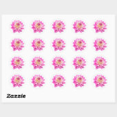 Sticker Rond Big Rose Dahlia (Feuille)