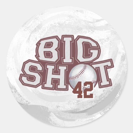 Sticker Rond Big Shot Basball (Devant)
