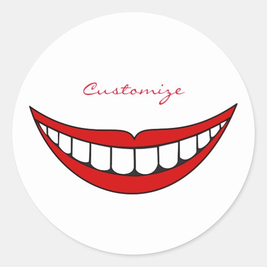 Sticker Rond Big Smile Thunder_Cove (Devant)