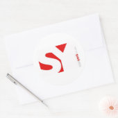 Sticker Rond Big SY (Enveloppe)