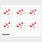 Sticker Rond Big SY (Feuille)