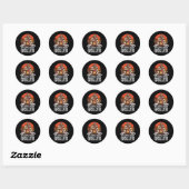 Sticker Rond Bigfoot Byrbeque (Feuille)
