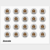 Sticker Rond Bigfoot Colorado (Feuille)
