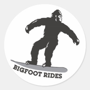 Sticker Rond Bigfoot Rides !