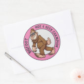 Sticker Rond Bigfoot | Sasquatch (modifiable) (Enveloppe)