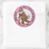 Sticker Rond Bigfoot | Sasquatch (modifiable) (Sac)