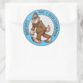 Sticker Rond Bigfoot | Sasquatch (modifiable) (Sac)