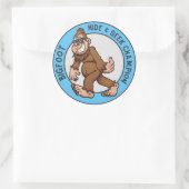 Sticker Rond Bigfoot | Sasquatch (modifiable) Classic Round Sti (Sac)