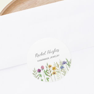 Sticker Rond Bijoux Floral