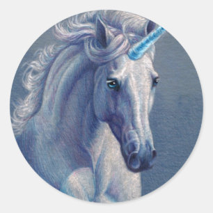 Sticker Rond Bijoux la licorne