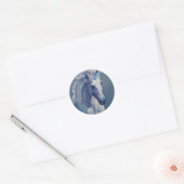 Sticker Rond Bijoux la licorne (Enveloppe)