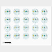 Sticker Rond Bijoux Stecker (Feuille)