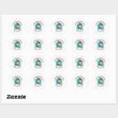Sticker Rond Bike Lover (Feuille)