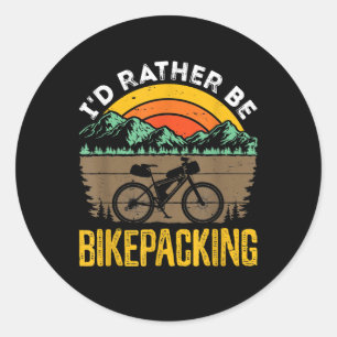 Sticker Rond Bikepacking Vélo de montagne Vélo de montagne