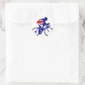 Sticker Rond Biker Auatralian (Sac)