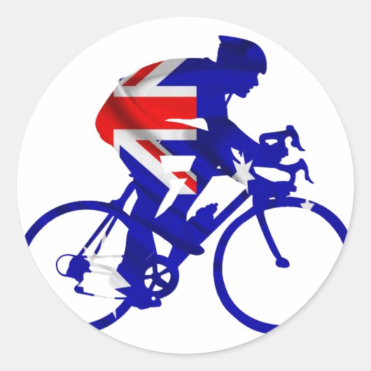 Sticker Rond Biker Auatralian (Devant)