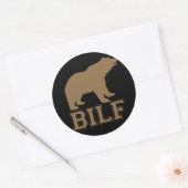STICKER ROND BILF BROWN (Enveloppe)
