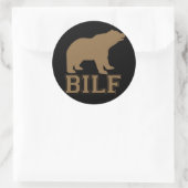 STICKER ROND BILF BROWN (Sac)
