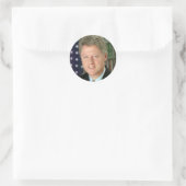 Sticker Rond Bill Clinton (Sac)