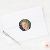 Sticker Rond Bill Clinton (Enveloppe)