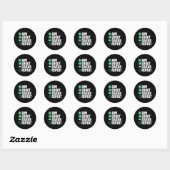 Sticker Rond Billard amusant (Feuille)