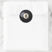 Sticker Rond Billard Ball 8 (Sac)