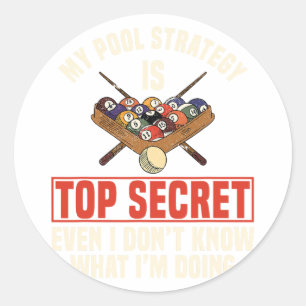 Sticker Rond Billard billard billard billard billard billard bi