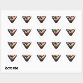 Sticker Rond Billard / Boules de billard Remplies : (Feuille)