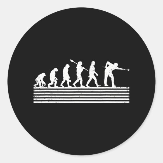 Sticker Rond Billard Evolution Snooker Pool Chalk Billard (Devant)