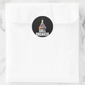 Sticker Rond Billard Pool Ball Breaker Funny (Sac)