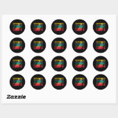 Sticker Rond Billard rétro Sport (Feuille)