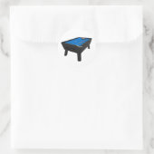 Sticker Rond Billard : Tapis Bleu : (Sac)