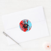 Sticker Rond billard. tribal. (Enveloppe)