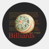 Sticker Rond Billards (Devant)