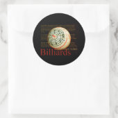 Sticker Rond Billards (Sac)