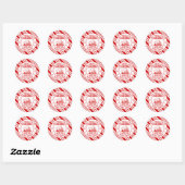 Sticker Rond Billet de Noël Polar Express (Feuille)