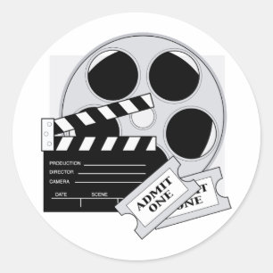 Sticker Rond Billets de film