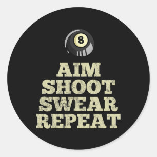 Sticker Rond Billiard