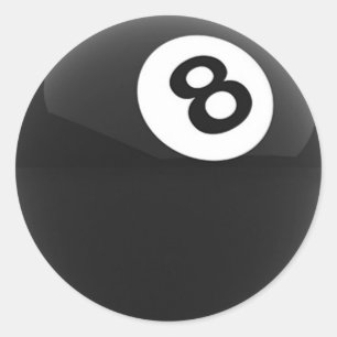 Sticker Rond Billiard Ball